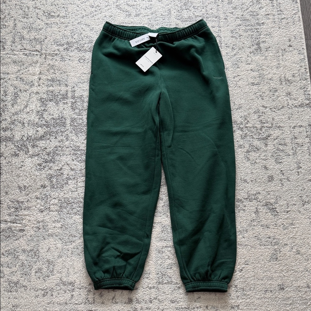 Aritzia Forest Green Sweatfleece Joggers